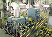 蒸気タービン発電機