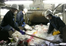 プラスチック選別コンベヤ